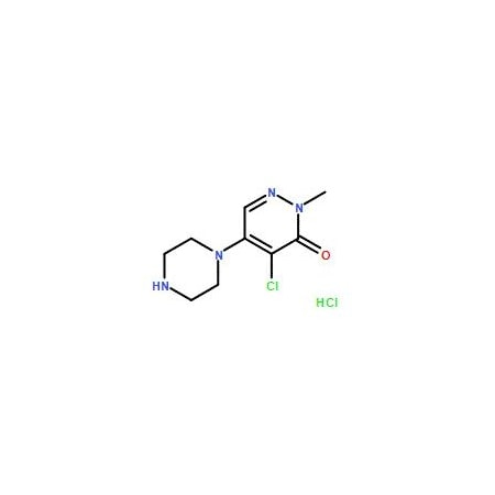 Ak Scientific 4-Chloro-2-methyl-3-piperazin-1-yl-2H-pyridazin-3-one hydrochloride, with ~10% 5-Chloro-2-methyl-5- 9671AL-250mg