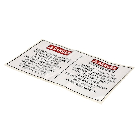 Henny Penny Label, Warning 96618