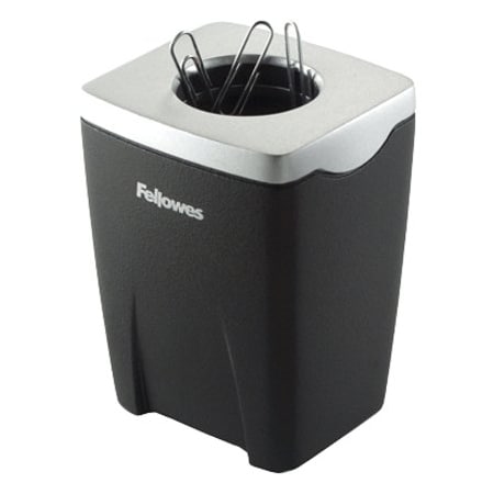 Fellowes Office Suitestrade Paper Clip Cup, Black FEL8032801