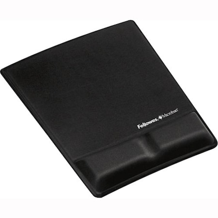 Fellowes MOUSEPAD/WRIST SUPPORT W/MICROBAN - BLAC 9181201