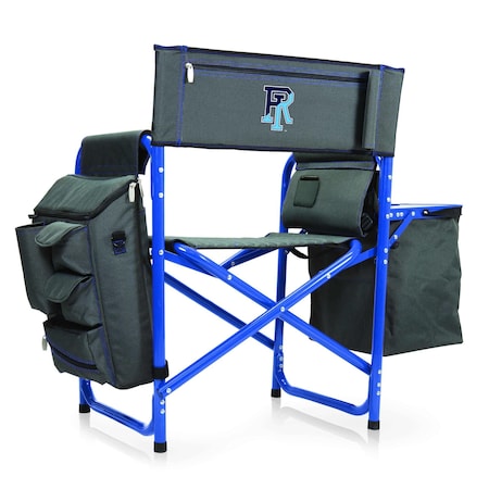 Picnic Time Family Of Brands NCAA Rhode Island Rams Fusion Camping Chair with Side Table and Soft Cooler 807-00-639-934-0