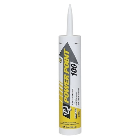 Dap POWER POINT General-Purpose Sealant, White, 10.1 oz Tube 18700