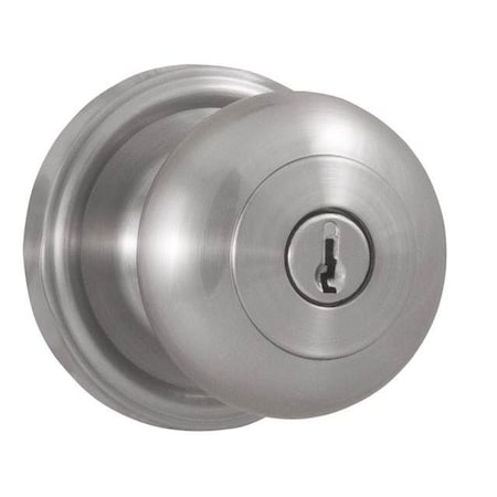 Weslock Impresa Entry Lock with Adjustable Latch and Full Lip Strike Satin Nickel Finish 00640ININSL23