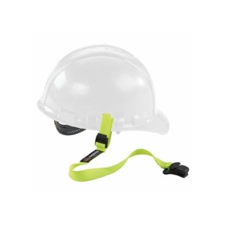 Ergodyne Squids 3155 Elastic Hard Hat Lanyard with Clamp, 18 to 48 in L, Quick-Release Clamp, 2 lb Load, 6PK 150-19155