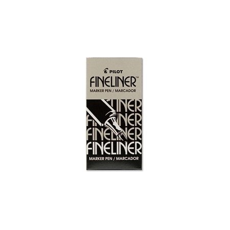 Pilot Marker Pens, 0.7 mm Fine Pen Point, Black Ink, Black Barrel, Acrylic Fiber Tip, Writing, 12, 12PK 11002