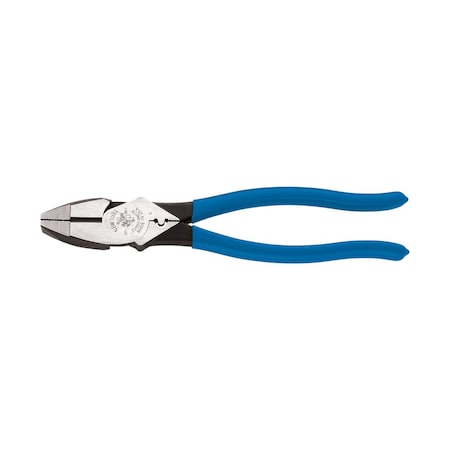 Klein Tools 9 3/8 in 2000(TM) Linemans Plier High Leverage w/ Wire Crimper, Steel D2000-9NECR