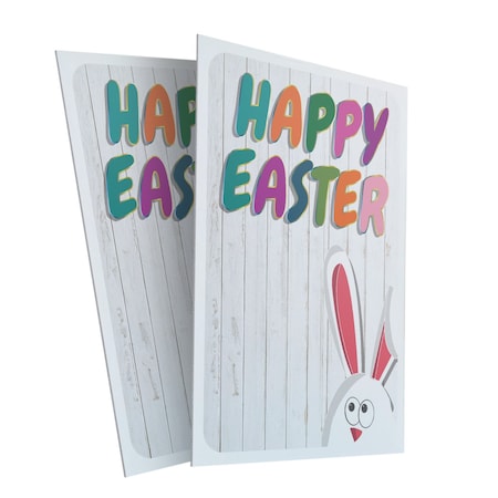 Signmission Happy Easter, Plastic Signs Only 24 Inch x 36 Inch, Corrugated Plastic, 2PK CSB-2436-2PACK-30390