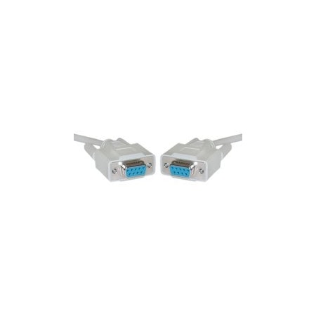 Cable Wholesale DB9 Female Serial Cable, DB9 Female, UL rated, 9 Conductor, 1:1, 10 foot 10D1-03410