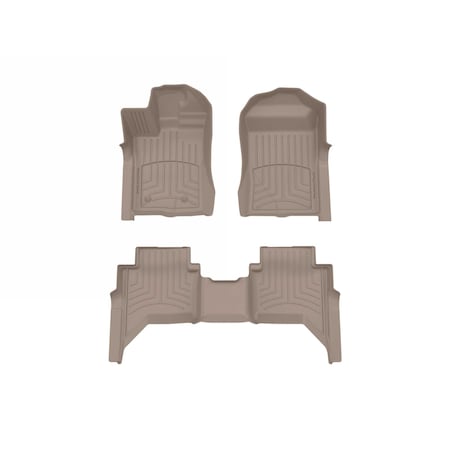 Weathertech Tan, Front and Rear FloorLiner HP 451849-1-2IM