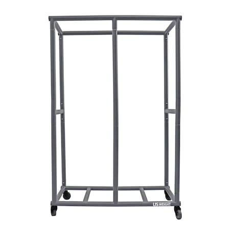 Us Weight Durable Rolling Stackable Steps Storage Cart F1003GW
