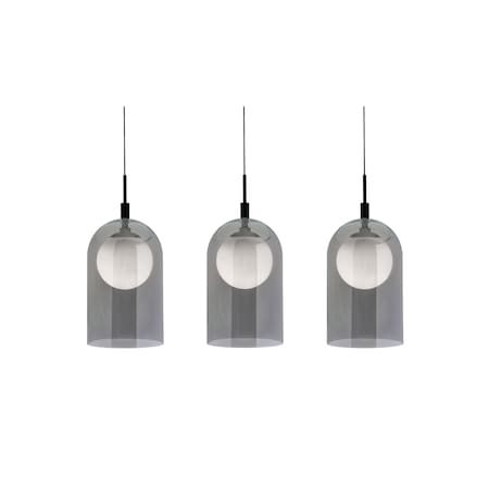 Afx Kiran 3-Light Linear Pendant, 120V, 45W, 3000K, Black KRNP08L30D1BKLNR3