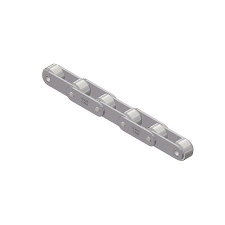 Senqcia Hi-Max Conveyor Series Double Pitch Riv Lg, 10 ft OAL, 1.25P, .75 Dia x 3/8 W C2052HMRB