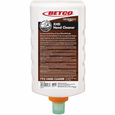 Betco XHD Hand Cleaner, Fresh Scent, 2 L Refill Bottle, 6PK 7936200