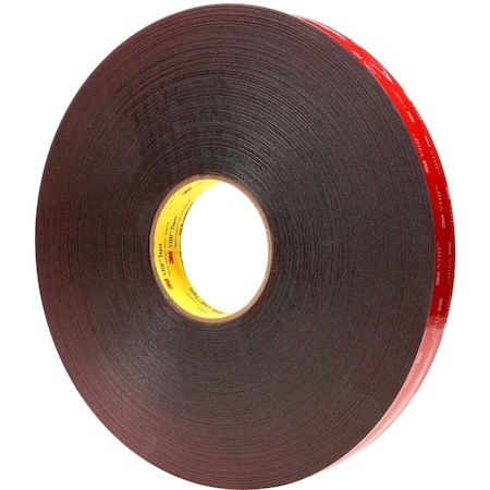 3M Foam Tape, Black, 5 yd L, 1/2 in W 5925