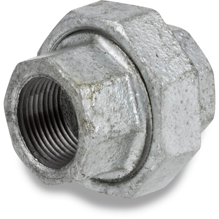 Usa Industrials Pipe Fittings - Galvanized Malleable Iron - Class 300 - Union - 1in NPT Female ZUSA-PF-20913