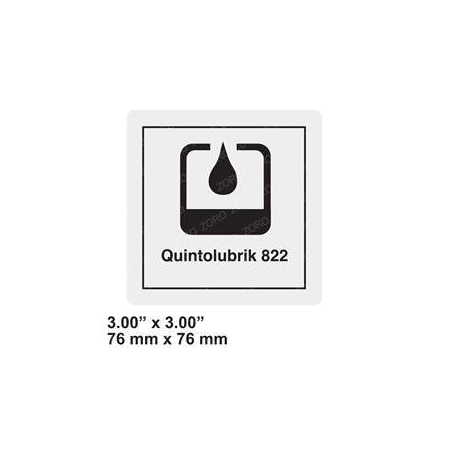 Genie REPLACEMENT DECAL LABEL QUINTOLUBRIK 72998GT