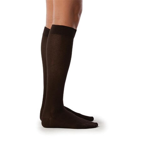 Sigvaris Sea Island Cotton 15-20mmHg Womens Closed Toe- Calf Socks - Black- Size C 151CC99