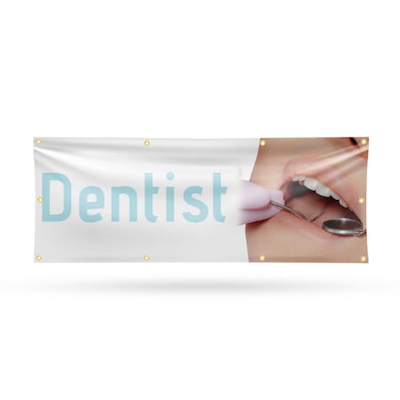 Signmission Dentist, 36 Inch x 96 Inch, Vinyl Banner B-96-30540