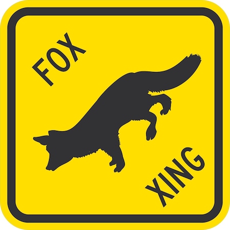 Lyle Fox Xing (w/graphic), 12x12, Engineer Grade, Yellow G-1990-EG_12x12
