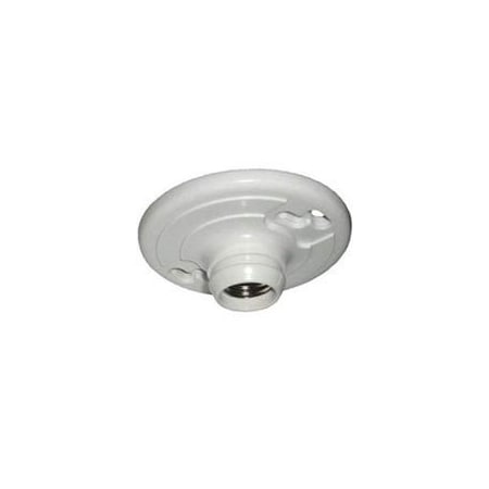 Allied Moulded Products Lamp Holder, 4-9/16 in W x 1-1/2 in H Dimensions, 250 V, 660 W, White LH-11P