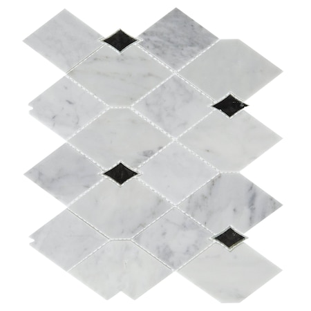 Daltile Lavaliere Natural Stone Harlequin Mosaic, 6.90 Sqft per Carton, 10PK LV13HRLQNMS1L