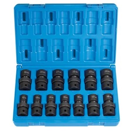 Light House Beauty 1/2 Inch Drive 13 Pieces Standard Length Metric Universal Set LI2958042