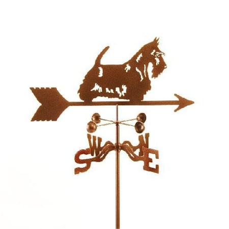 Ez Vane Scottie Dog Weathervane with Four Sided Mount EZ1418-4S