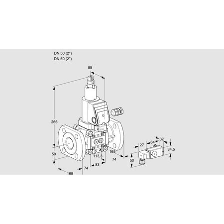 Honeywell Kromschroder Solenoid Valve for Gas, Class A, 500 mbar, IP65 Rated KS88025003