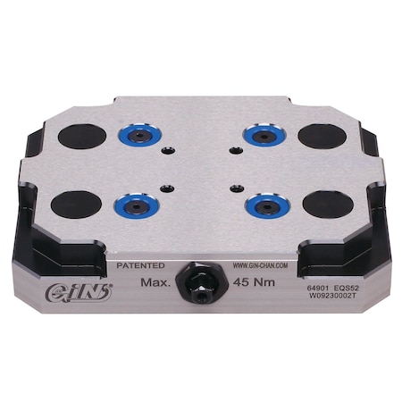 Hhip 52mm Pin Spacing Zero-Point Plate For 5-Axis CNC Vise 3900-2243