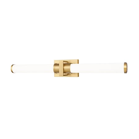Z-Lite Idris 1 Light Vanity, Modern Gold/Opal White, 32.5 In W x 5 In H 1019-32W-MGLD-LED