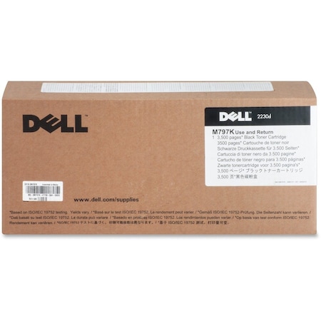 Dell Original High Yield Laser Toner Cartridge - Black - 1 Each - 3500 Pages M797K