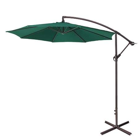 Villacera 10-Foot Offset Patio Umbrella, Green 83-OUT5412