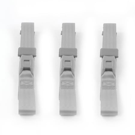 Geared2Golf Standard 2 Point Gray Lap Bench Seat Belt Kit with 3 Belts for 1968-1974 Chevy Nova GE1353425