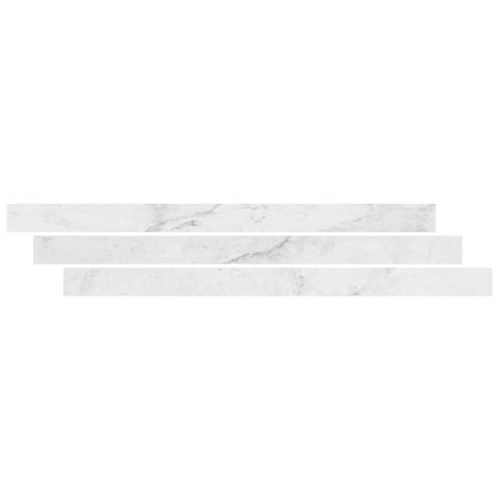 Msi LVT Trim, LVT, White-Cool, 94 in L, 1.77 in W, Low Gloss ZOR-LVT-TR-0643