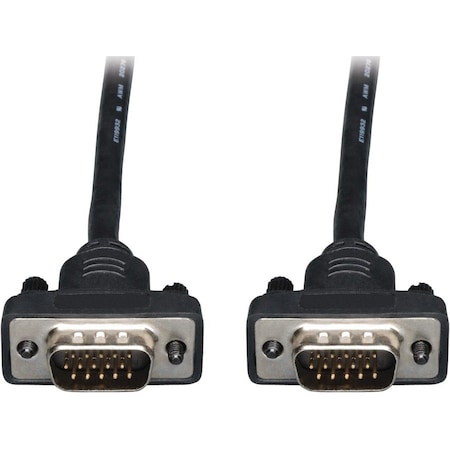 Tripp Lite 15FT VGA COAX MONITOR CABLE LOW PROFILE WIT RGB HIGH RESOLUTION HD15 M/M 15FT P502-015-SM