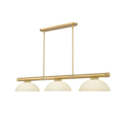 Z-Lite Vanguard Rubbed Brass 3 Light Billiard 3050-3RB-DGM14