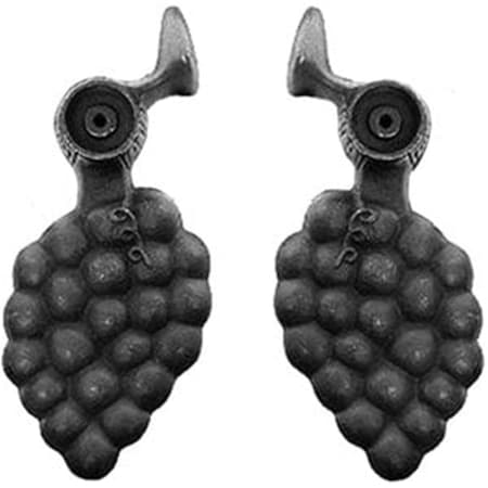 Gourmetgalley 88-250 Pair of Iron Grape Shutter Lag Tiebacks GO3005953