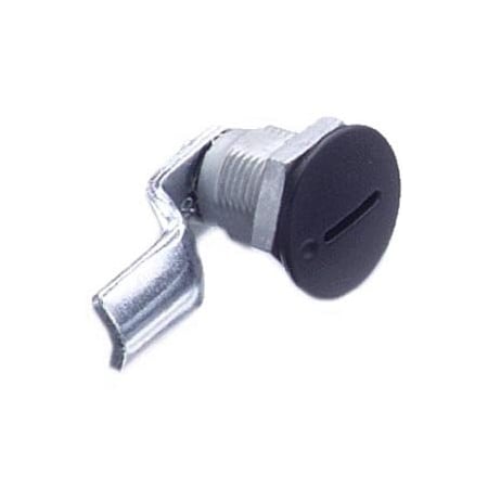 Southco Quarter-Turn Cam Latch, Slotted Recess, 10mm .39 in Grip, Sealed, Zinc Alloy, Powder Coat, Black E5-2-005-021