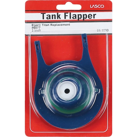 Westlake Pipe & Fittings Eljer Titan 3'' Black Rubber Flapper with Chain 04-1633