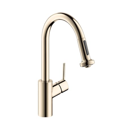 Hansgrohe Talis S2 Prep Kitchen Faucet, 2-Spray Pull-Down, 1.75 GPM in Polished Nickel 04286830