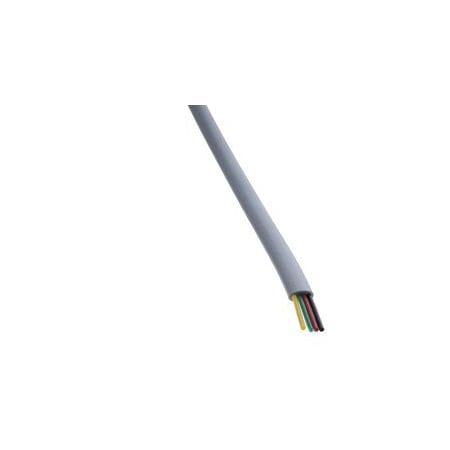Cable Wholesale Bulk Phone Cord, Silver Satin, 28/4 (28 AWG 4 Conductor), Spool, 1000 foot 8604-1000F-28