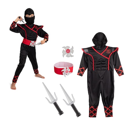 Bintiva Dress-Up, Drama Play Trunk Set, Ninja BT035