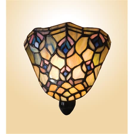 Meyda 6 Inch X 5-1/2 Inch  Peacock Nite-Lite 17294