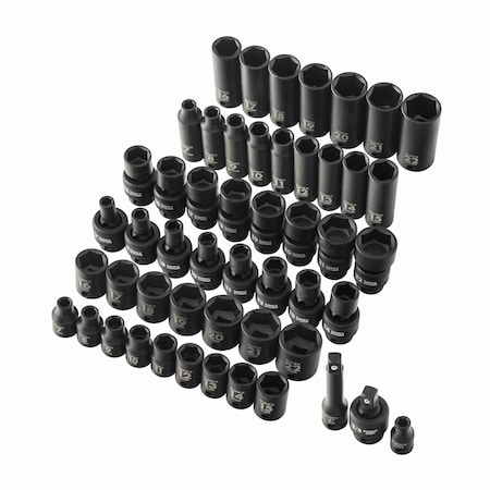 Sunex 3/8" Drive Impact Socket Set, Metric, 51 pcs 3351