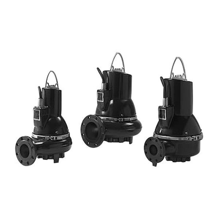 Grundfos Grinder Pump, 33 ft, Three, 460V AC 98280873