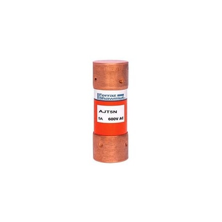 Ferraz Shawmut 0.813in x 2.25in, 600 VAC 50/60 Hz, 500 VDC, 5 A, 300 kA, Fiberglass/GMG Body, Tin Plated AJT5N
