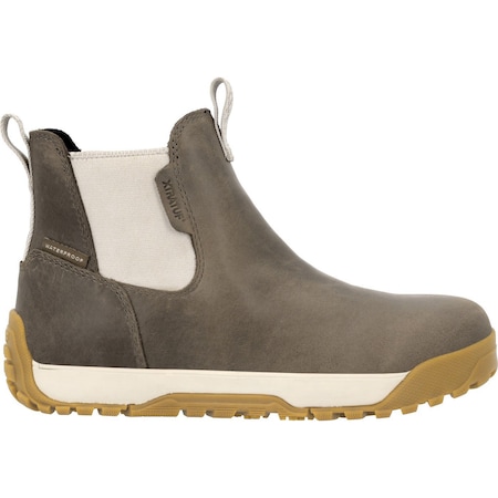 Xtratuf Women's Waterproof Leather Ankle Deck Boot, Fossil Stone, Size 9 XWABL101