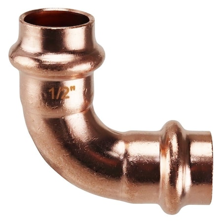 Apollo Elbow, 1/2 in, Press Fit, 90 deg Angle, Copper, 300 psi Pressure, 30PK XPRE1230JR