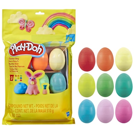 Hasbro Play-Doh Easter Egg Bag Toy Assorted 9 pc HSBG0391