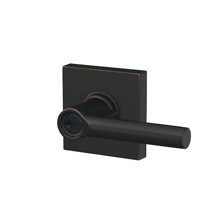 Schlage Residential Schlage Custom Broadway Lever with Collins Rose Keyed Entry Lock C Keyway with 16211 Latch and F51ABRW716COL